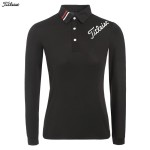 titleist 타이틀리스트 5종 여성 어깨 라인 긴팔 카라 티셔츠